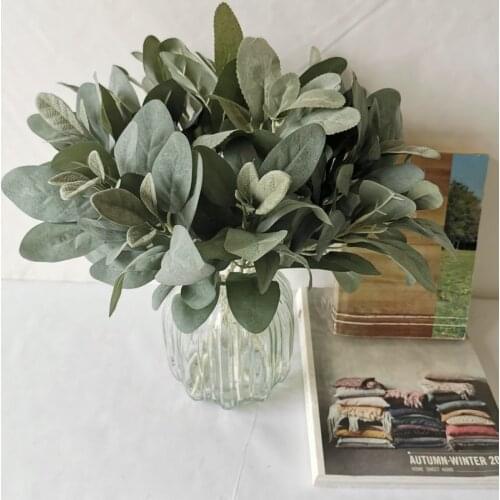 Artificial Plants Green Plants Silk Material Leaves room Decoration High Quality Flower Arrangement Leaves Home Room Decor