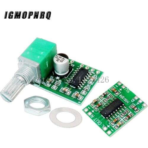 Mini PAM8403 DC 5V 2 Channel USB Digital Audio Amplifier Board Module 2 * 3W Volume Control with Potentionmeter