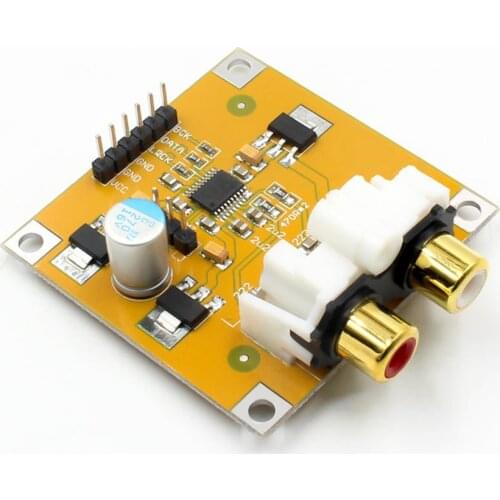 PCM5102 DAC Decoder Module I2S Player Assembled Board 32Bit 384K DC 5V-10V Electronic DAC Decoder Board