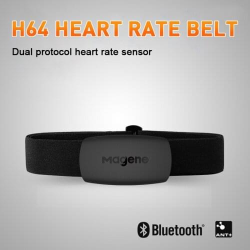 Magene Mover H64 Heart Rate Monitor Bluetooth ANT Sensor With Chest Strap Dual Mode Bike Computer Running Heart Rate Band