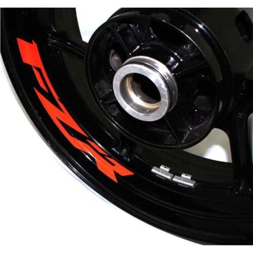 A set of 8pcs high quality motorcycle wheel decals waterproof Reflective stickers rim stripes For YAMAHA FZR1000R FZR ALL