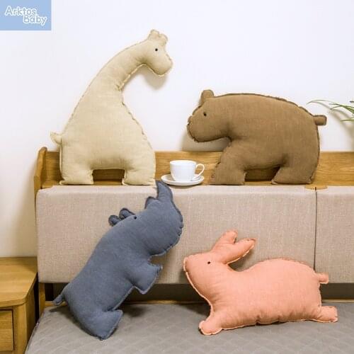 Original New Cartoon Animal Toys Stuffed Dolls Pillow Cute Rabbit Bear Cushion Kids Gifts