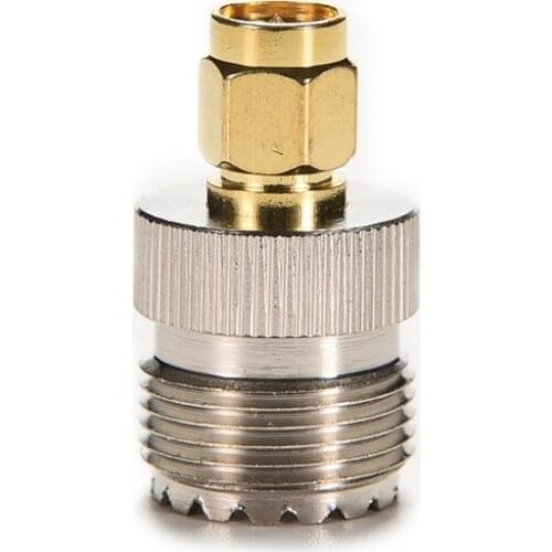 Silvering Adapter SO239 UHF female jack to SMA plug male RF connector