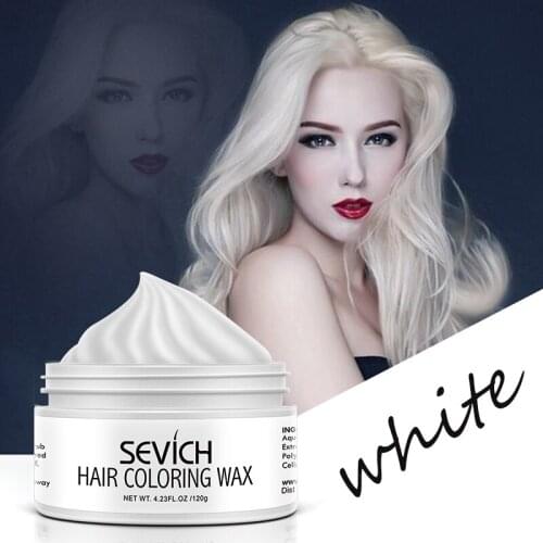 Sevich 120g Hair Color wax One-Time Instant Hair Color Cream Gel Black Hair Dye Styling 10 Color maquillaje Make up
