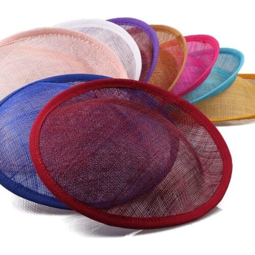 20CM SINAMAY fascinator base DIY hair accessories gril making party hats millinery cocktail headwear wedding hairstyle 12pcs/lot