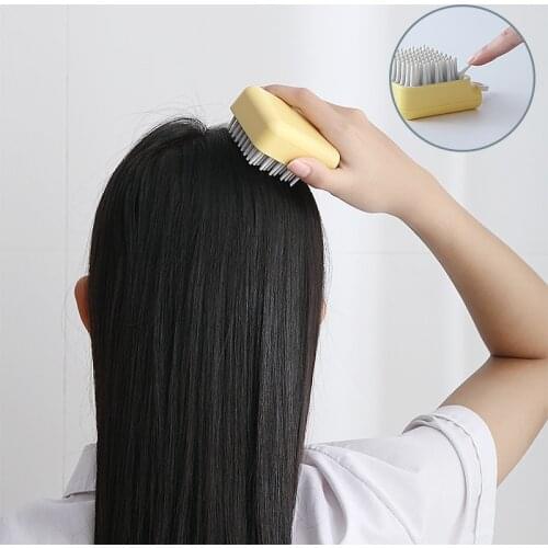 Silicone Head Body Scalp Massage Shampoo Brush Hair Washing Comb Shower Brush Bath SPA Massage Hair Brush