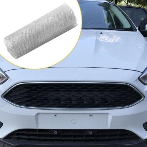 35cmx10cmx10cm Universal Car Grille Mesh Aluminium Alloy 3x6mm Rhombic Grid Grill Mesh Bumper for Vehicle