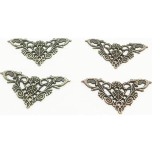 10PCS 35X35mm Vintage Metal Corners For Books Scrapbooking Photo Albums Menus Corner Protectors Metal Crafts DIY Ornament SC143