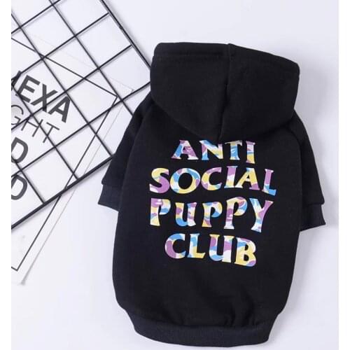 Winter Pet Clothes Dog Hoodie Black White Fashion Small Dog Costume French Bulldog Dog Sweatshirt Pet Products Sphinx Cat Hoodie