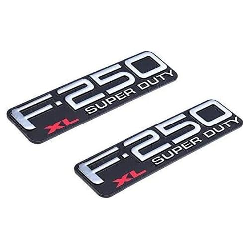 1PC/LOT ABS F250 F-250XL Super Duty Auto Emblems Badges Without 2prongs