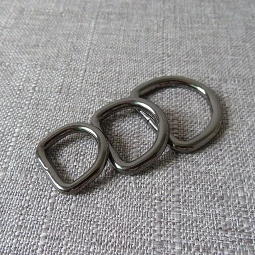 100 pcs 15mm 20mm 25mm 32mm metal strap belt buckle clasp D ring DIY bag dog collar leash harness sewing garment DIY accessory