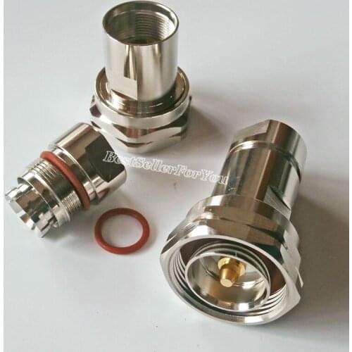 1Pcs 7/16 DIN Male Plug Clamp For 1/2" Corrugated Cable RF Staight Connector Standard Andrew