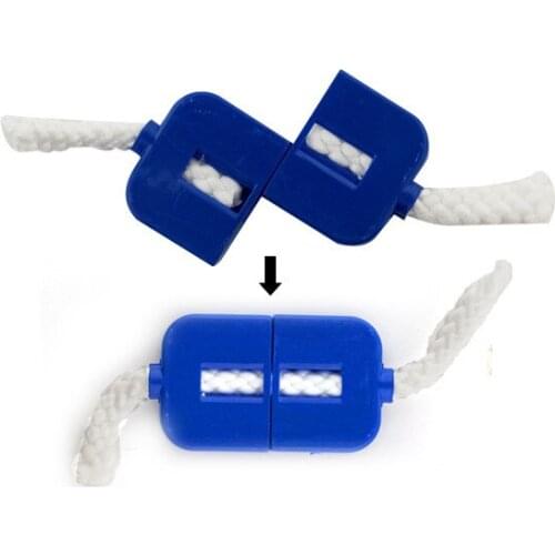 2pcs Zig Zag Rope Magic Tricks Close Up Illusions Gimmick Props Funny Classic Toy Magician Easy To Do Kids Magic Show