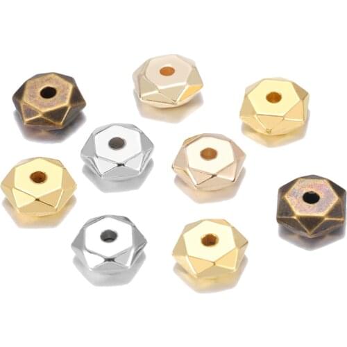 200pcs/lot 7 mm CCB Plastic Bead Wheel Round Loose Spacer Beads For Jewelry Makings Bracelet Necklace DIY Supplies Wholesale