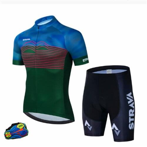 2021 20D Bib Bike Jersey Mens Short Sleeve Sports Summer Racing Professional Shirt Short Strava Cycling Team Summer Cycling Set
