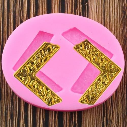 3D Baroque Relief Silicone Molds Fondant Mould DIY Party Cake Decorating Tools Candy Clay Chocolate Gumpaste Moulds