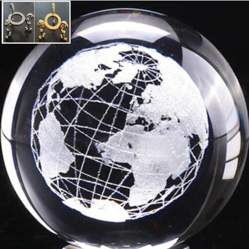 3D laser engraving globe K9 crystal craft ball globe, astronomy, decorations, earth map, home decoration
