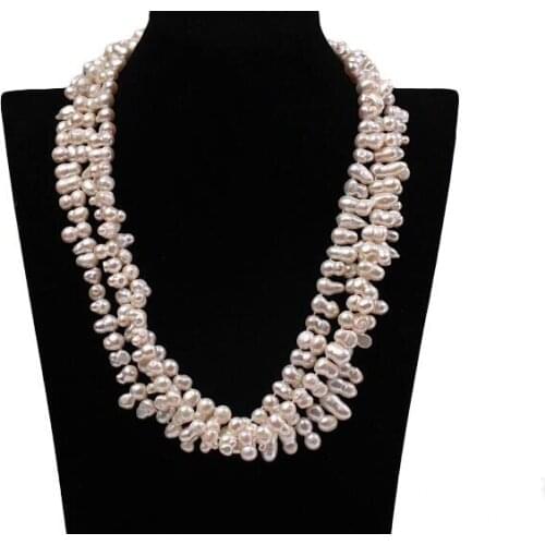 40cm 80cm 200cm 14'' 50'' 78'' Women Jewelry 10-12mm white baroque freshwater pearl necklace AAA natural pearl top quality gift