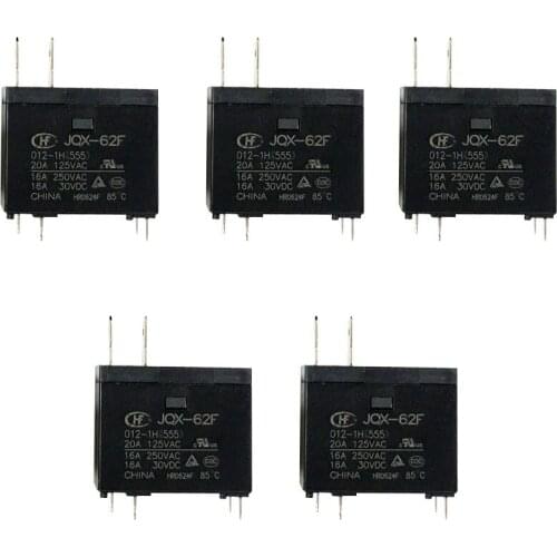 5Pcs Water Heater Microwave Oven Relay 12VDC JQX-62F-012-1H HF62F-012-1H Microwave Oven Relay