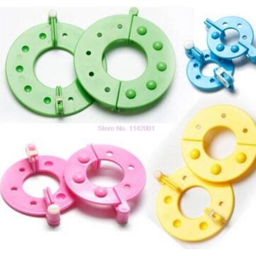 50set 4 Sizes Fluff Ball Weaver PomPom Maker Knitting Loom Kit Kids DIY Diy Craft Supplies