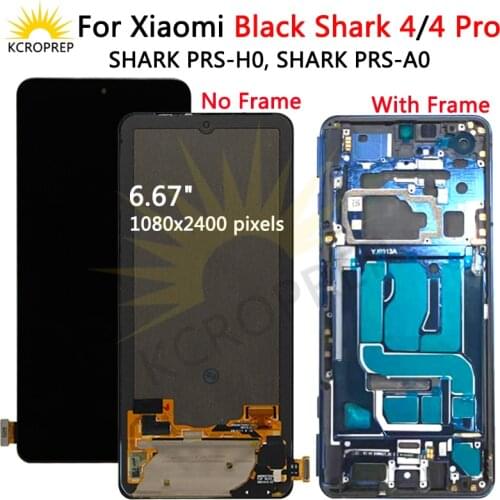 6.67'' AMOLED For Xiaomi Black Shark 4 LCD SHARK PRS-H0, PRS-A0 Display Touch Panel Screen Digitizer For BlackShark 4 Pro LCD