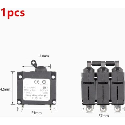 Gasoline Generator Accessories 2-3kw5/6.5kw 8kw Single Three-phase Circuit Breaker Open Circuit Breaker Protection Switch