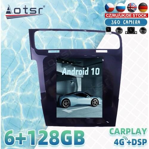 For Volkswagen Golf 7 2014-2018 Android Car Radio Player GPS Navigation 360 Panoramic Cam Auto Stereo Multimedia DSP Carplay 4G