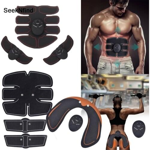 EMS Wireless Muscle Stimulator Trainer Hip Trainer Smart Fitness Abdominal Training Electric Weight Loss Stickers Body Slimming