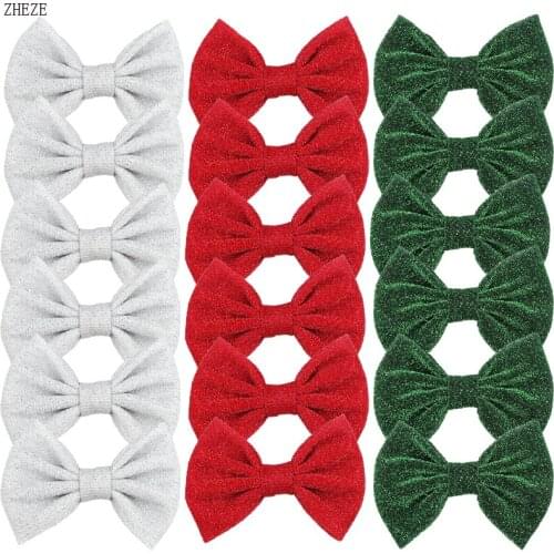 2Pcs/Lot Children Barrettes 5"Bow For Headband Hair Clips Shiny Hair Accessories Girls Glitter Hairpins