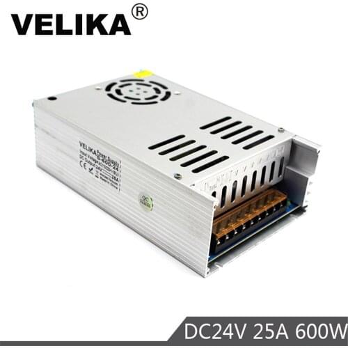 DC24V 25A 600w Power Supply Source Driver Transformer AC110V 220V to DC24V Power supplies for Led strip lamp Light CCTV 3D Print