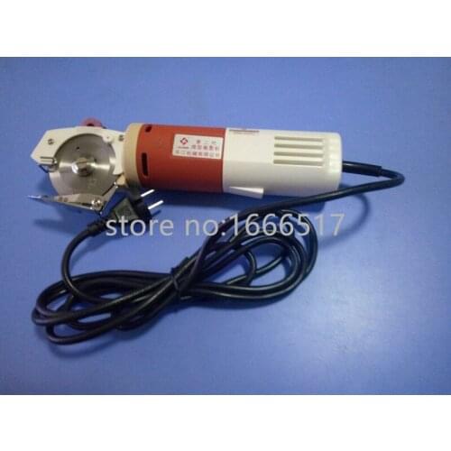 65mm Blade Electric Cloth Cutter Fabric Round Knife Cutting Machine Power : 200W