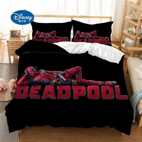 Disney Deadpool 3D bedding set Duvet Cover set comforter bedding sets bed linen bedding set twin Queen King size (NO sheet)