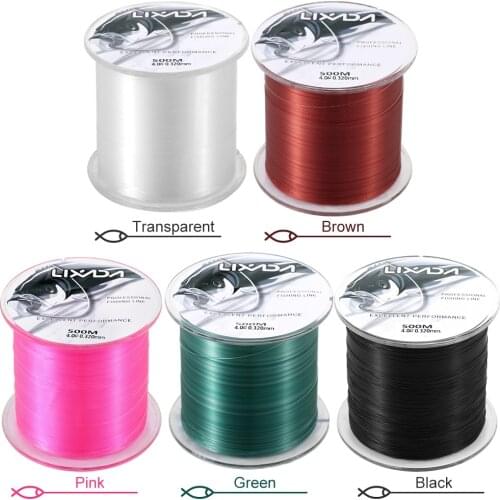 Lixada 500M Nylon Fishing Line 0.8-8.0 Durable Japanese Monofilament Rock Sea Fishing Line Thread Bulk Spool Carp Fishing Pesca