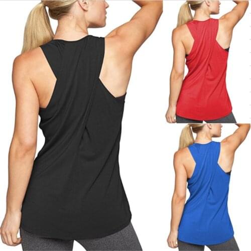 New Backless Sleeveless Yoga Vest Sport Singlet Women Athletic Fitness Sport Casual Running Training Yoga Shirts Workout Clothes