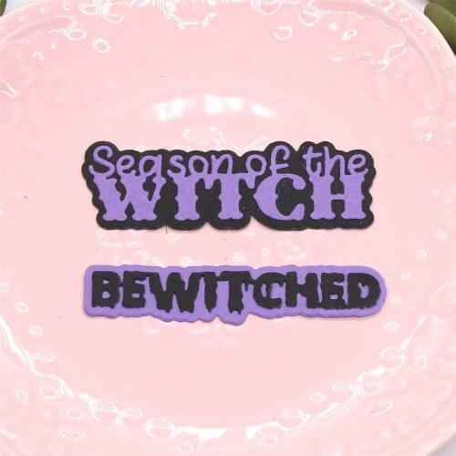 YPP CRAFT Be Witched Metal Cutting Dies Stencils for DIY Scrapbooking Decorative Embossing DIY Paper Cards