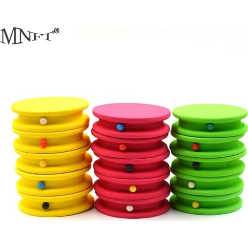 MNFT 5Pcs Circular Winding Plates Fishing Foam Winding Board Fishing Line Carp Fishing Rig Winders Pulleys Accessories