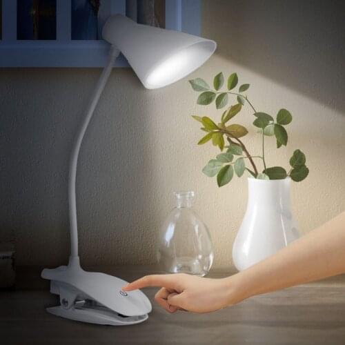 Retro Table Lamp Rechargeable Led Desk Lamp Touch Clip Study Lamps Desktop Eye Protection Student Reading Lamp Party Gift