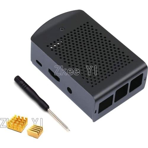 Latest Aluminum case with Heatsink Compatible for Raspberry Pi 3 Model B,Pi 3 B+,Pi 2 Model B