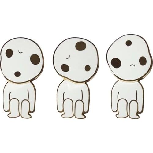 P5780 Dongmanli 3pcs/set Cute Enamel Pin Anime Brooches Women Fashion Lapel Pin Backpack Bags Badge Gifts