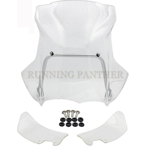 Motorcycle ABS Plastic Front Windshield + Side WindScreen Deflectors FOR BMW1200GS 2005-2012 2011 2010 2009 2008 2007 2006