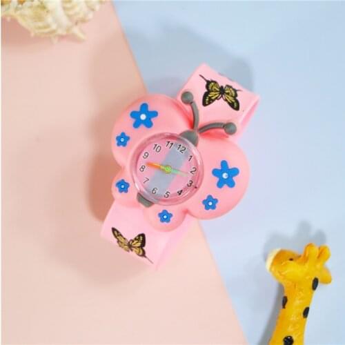 Birthday Party Gift Kids Watches for Boy Girl Clock Children Watch 14 Colors 3D Cartoon Beetle Butterfly Cake Princess Toy Watch