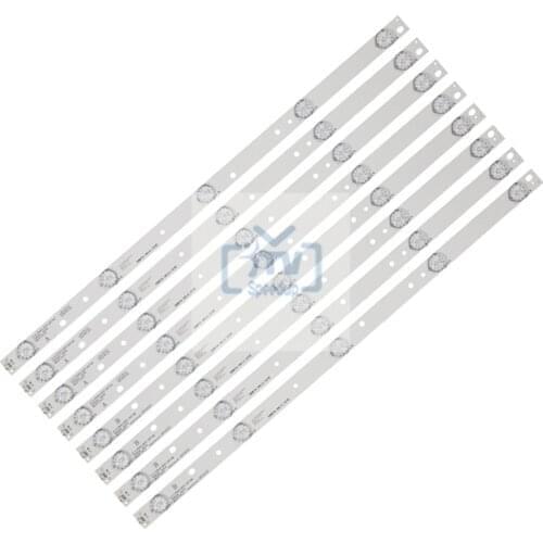 8pcs LED Strip For PHI LIPS 50'' JS-D-JP5020-A51EC B51EC D50-F2000 LED50FHDS E50F2000