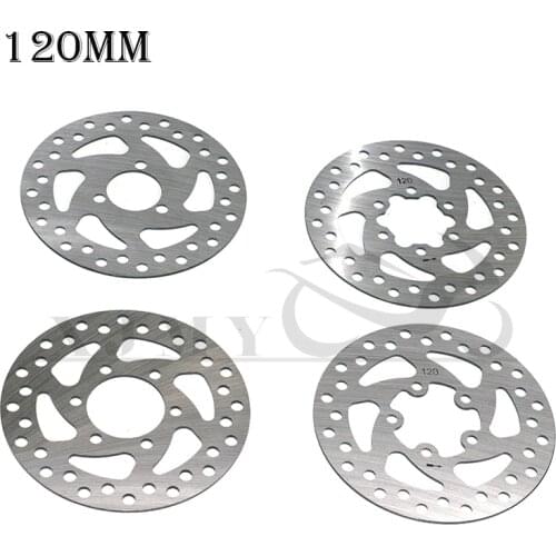 120mm motorcycle brake discs are used for the front and rear disc brake discs of 125cc 140cc 160cc pocket off-road bikes