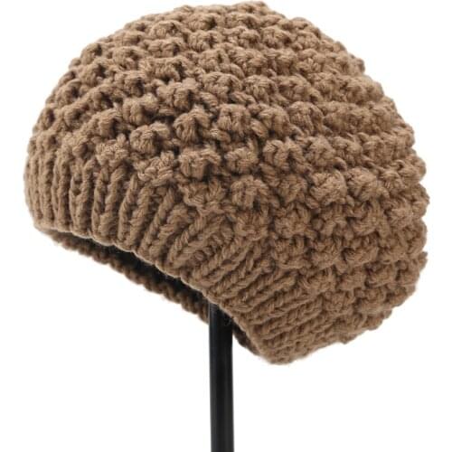 Hat womens handmade pineapple pattern beret retro pumpkin hat autumn and winter wild warm painter hat