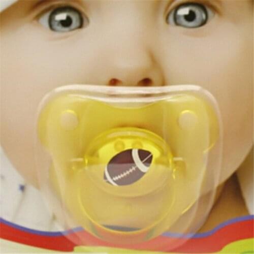 Good Quality 1pc Silicone Funny Baby Care Pacifier Dummy Nipple Teether Toddler Pacy Orthodontic Teat Infant Baby Christmas Gift