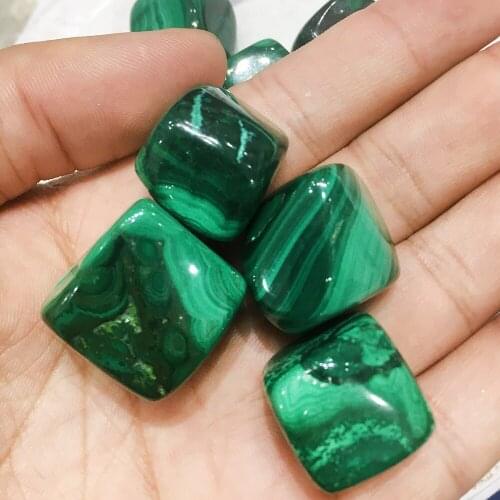 100% Natural Malachite Stone Polishing Raw Gemstone Quartz Crystal Gravel Clastic Mineral Healing Crystal Stone Home Decoration