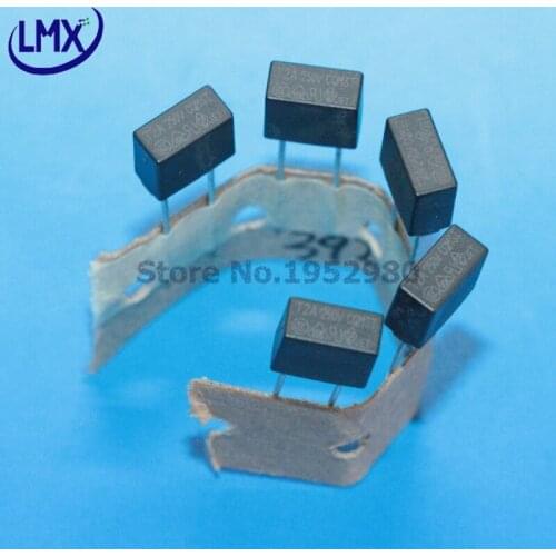 100pcs/lot Square Fuse 392 SERIES T1A 250V BLACK