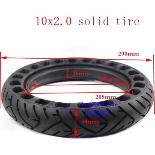 2PCS 10x2.0 honeycomb soild wheel tyre solid tire diy for 10x2 / 2.125 / 2.25 10x2.50 wheel Electric scooter Lightning shipping