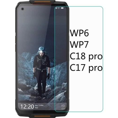 2 Pieces Tempered Glass Case for Oukitel WP6 WP7 C18 C17 Pro Screen Protector For Oukitel C18pro C17pro Protective Film Glass