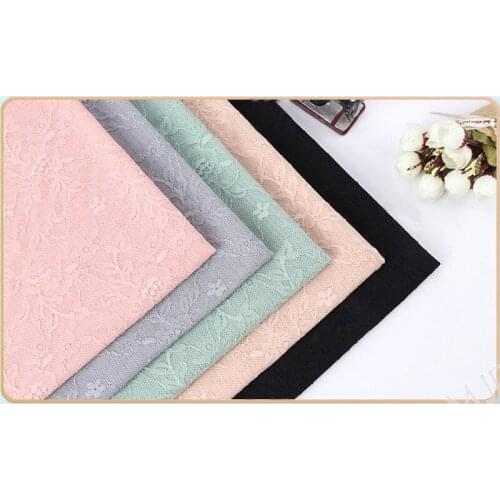 45x130cm Elastic Lace Fabric Patchwork Quilting Craft Garment Bra Accessories Handmade Doll Toys Dress Making Fabrics Supplies